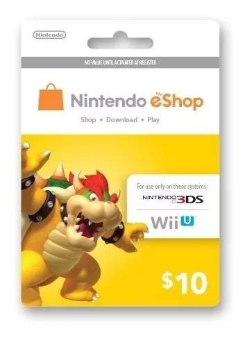 Tarjeta Nintendo Eshop Prepago Wii Ds Switch Gringa Mercadolibre