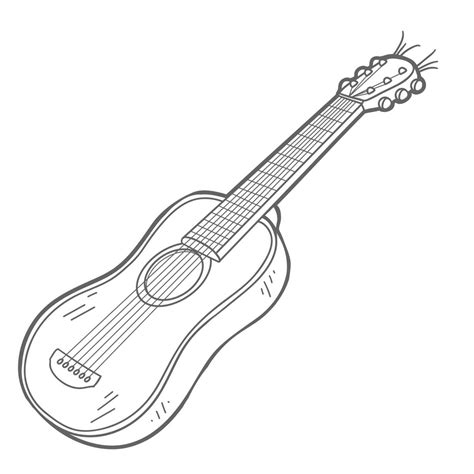 Guitarra Para Colorear