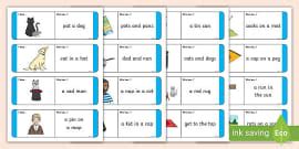 Phase 3 Pictures And Captions Matching Worksheets Phase 3