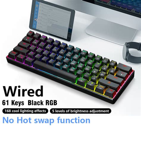 Goojodoq Key Mechanical Keyboard Hot Swappable Wireless Wired