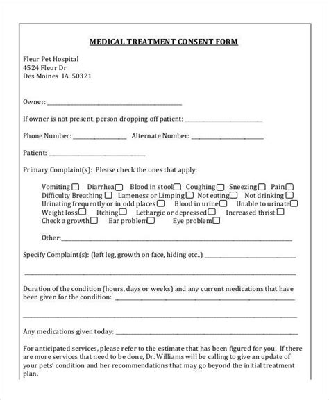 Medical Treatment Refusal Form Template Amulette