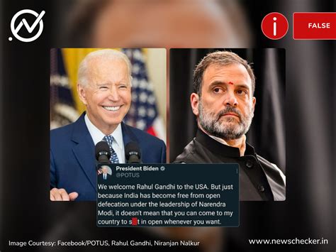 Fact Check Viral Tweet By President Joe Biden On Rahul Gandhis Us