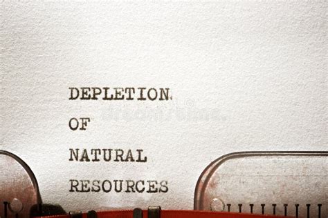 Depletion of Natural Resources Stock Image - Image of paper, resource ...