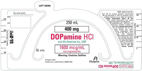 Dopamine And Dextrose Fda Prescribing Information Side Effects And Uses