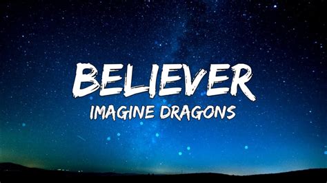 Letra De Imagine Dragons Believer - SOLOLEARN