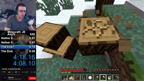 Minecraft Ssg Speedrun Pb Of Realtime Youtube Live View