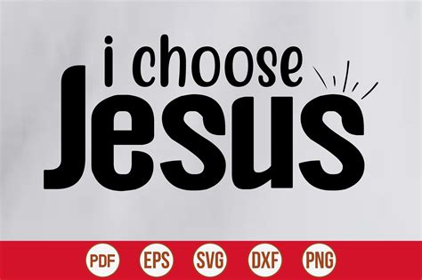 I Choose Jesus Graphic By Creativemim2001 · Creative Fabrica