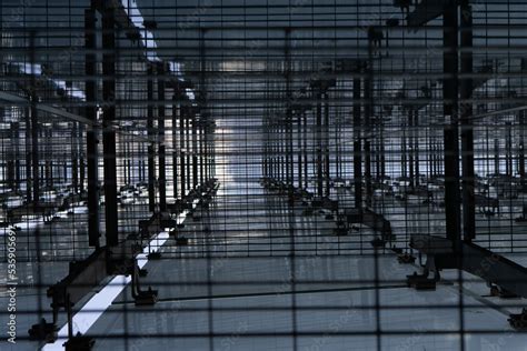 Architecture Looking Up Perspective From Steel And Glass Curtain Wall