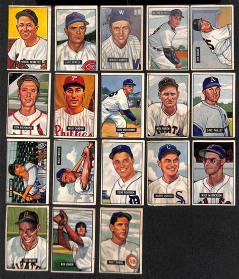 Lot Detail Lot Of Bowman Baseball Cards W Ted Kluszewski