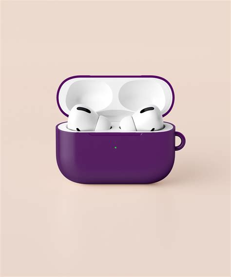 Purple Apple Airpods Protective Case Protective Hard Case Made Of