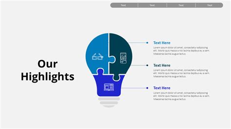 Business Our Highlights Powerpoint Layoutopportunitysingle Slides