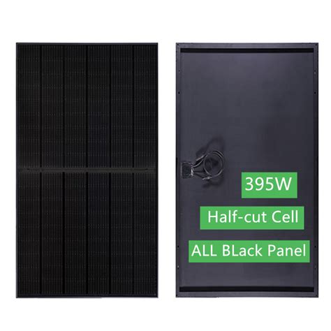 Half Cell Solar Panel All Black Solar PV Modules Perc Solar Panels 395W