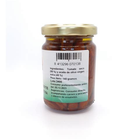 TOMATE SECO EN ACEITE DE OLIVA VIRGEN EXTRA Conservas Rajope