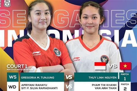 Link Streaming Sea Games Semifinal Bulu Tangkis Putri Indonesia Vs