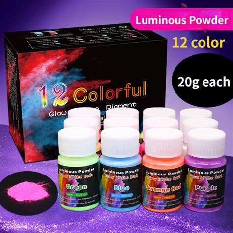 Glow In The Dark Pigment Powder Luminous Resin Pigment Color X G