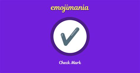 Check Mark emoji Copy & Paste - Emojimania