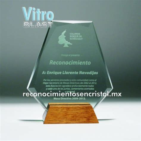 Productos Reconocimientos En Cristal