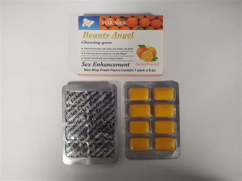 Beauty Angel Chewing Gum Sex Enhancement For Men Orange Flavour Satisfiedcustomer