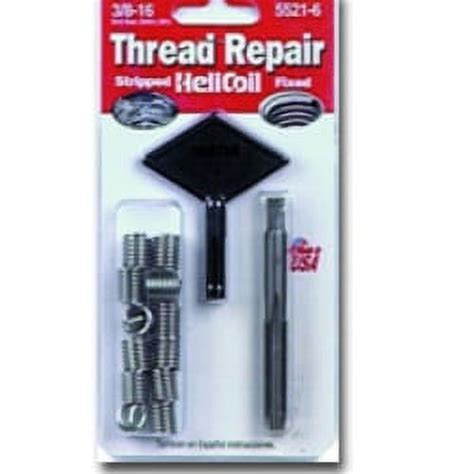 Helicoil 5521 6 3 8 16 Inch Coarse Thread Repair Kit