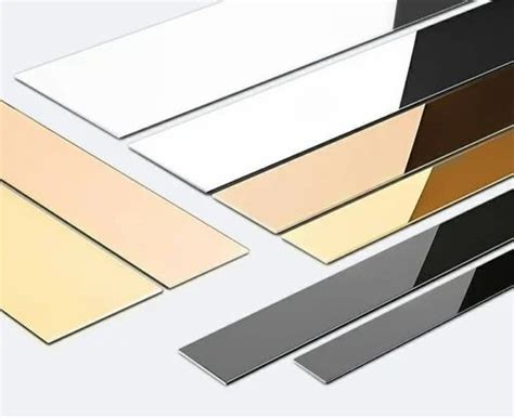 Flat Patti Profile Mirror Ss Decorative Inlay Profiles Interior