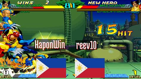 Marvel Super Heroes Vs Street Fighter FT5 HaponWin PH Vs Reev10