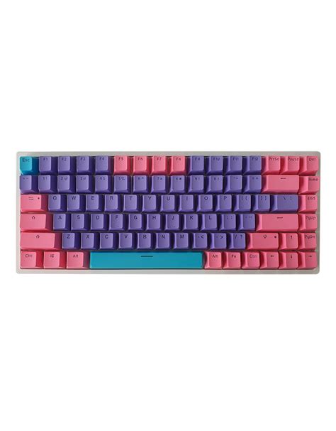 84 Keys PBT Double Shot Keycaps [Pink Purple Turquoise] - i.Tech PH