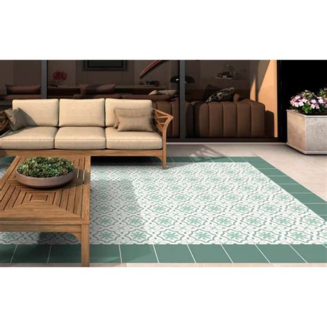 Carrelage Carreaux De Ciment Laos Vert Monte X Cm