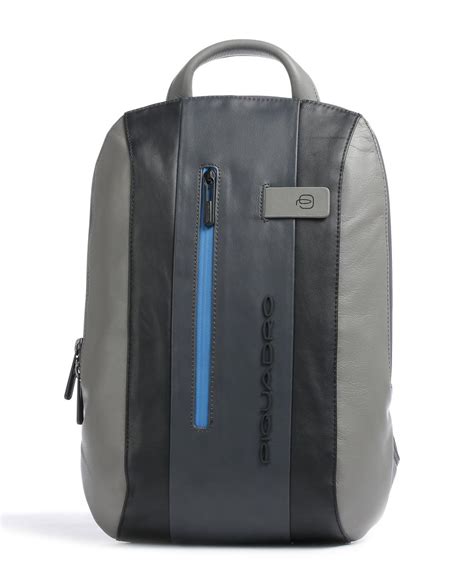 Piquadro Urban RFID Laptop backpack 13″ leather black/grey - CA5608UB00 ...