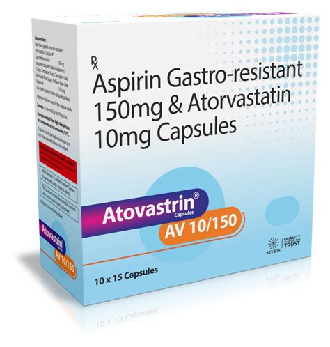 Aspirin Gastro Resistant And Atorvastatin Capsules Ip At Rs 86stripe