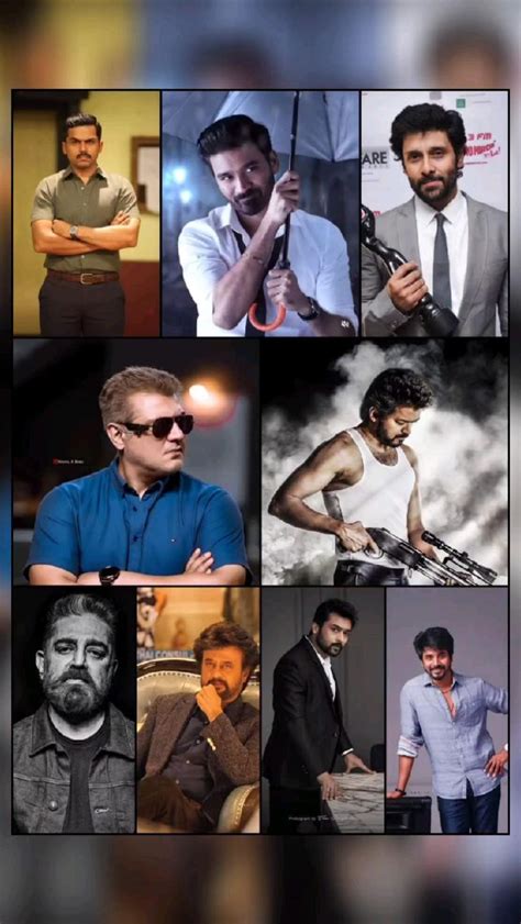 Top 10 most popular male stars in Kollywood||Factdrizzles channel link ...