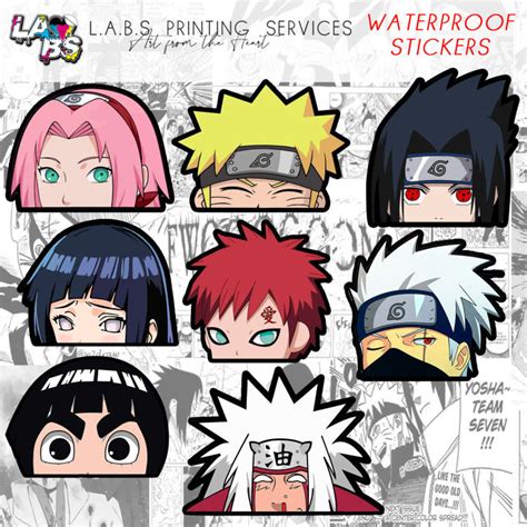 NARUTO PEEKER STICKER WATERPROOF | Lazada PH