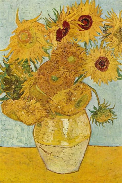 Avoi Vincent Van Gogh Sunflowers Post Impressionist Painter Artist