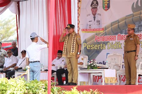 Pj Gubernur Lampung Samsudin Menjadi Pembina Apel Pembukaan Masa