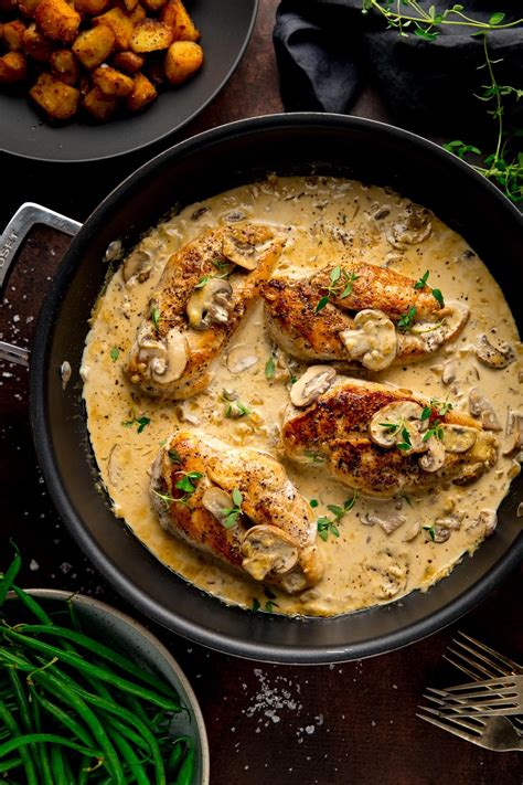 Chicken In White Wine Sauce With Mushrooms Nicky S Kitchen Sanctuary