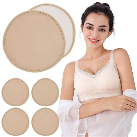 Jokapy Castor Oil Wrap Pcs Reusable Organic Nursing Breast Pads Nude Walmart