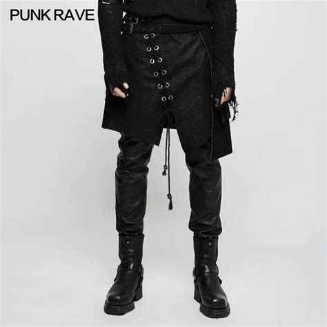 Rave Punk Rock Irregular Gamuza Pu Casual Moda G Tica Falda De Encaje