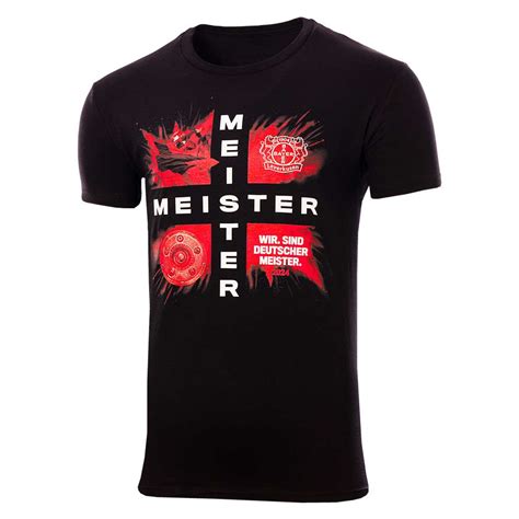 T Shirt Deutscher Meister Bayer Leverkusen Fanshop