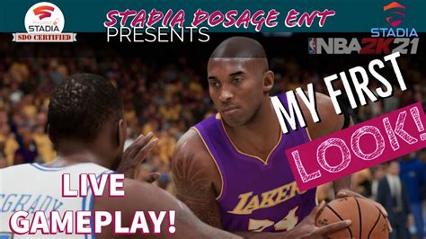 My First Look Stadia Dosage News Playing Nba K Youtube