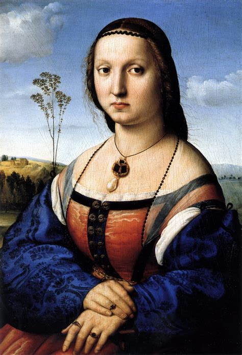 Retrato De Maddalena Doni 1506 Rafael Sanzio