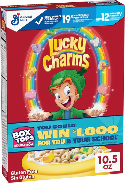 Jp ラッキーチャームグルテンフリー朝食シリアル、10 5 オンス 297g Lucky Charms Gluten Free Breakfast Cereal