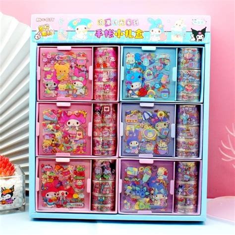 Cartoon Cute Handbook Tape Sticker T Box Set Small T Reward
