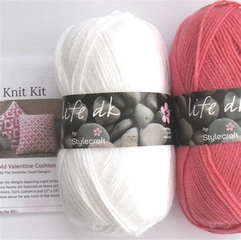 Knitting Kit For Valentine Cushions Folksy