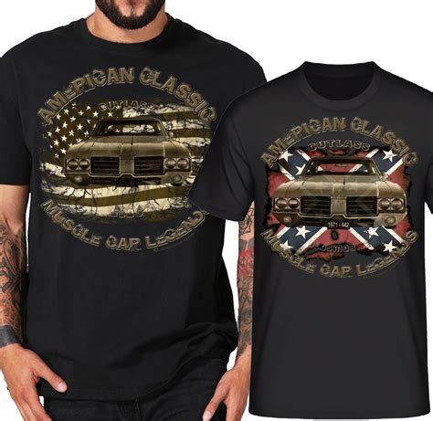 70s Oldsmobile Cutlass Oldtimer Classic Car Legends Usa Rebel Shirts Shirtmatic Shirts