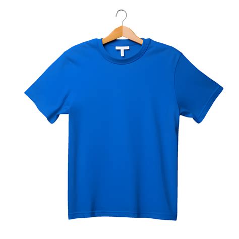 Ai Generated Photo Of Clean Blue T Shirt Without Background Ready For