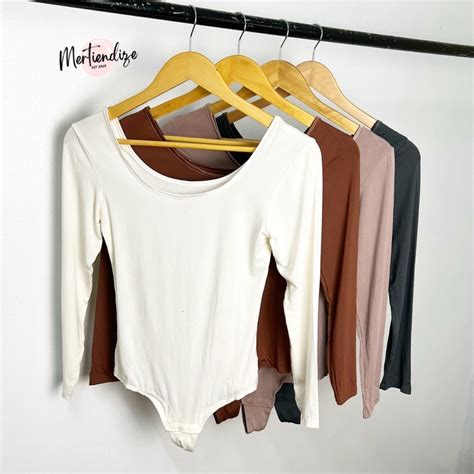 Etam Paris WARM ME UP Long-sleeved thermal knit bodysuit | Shopee ...