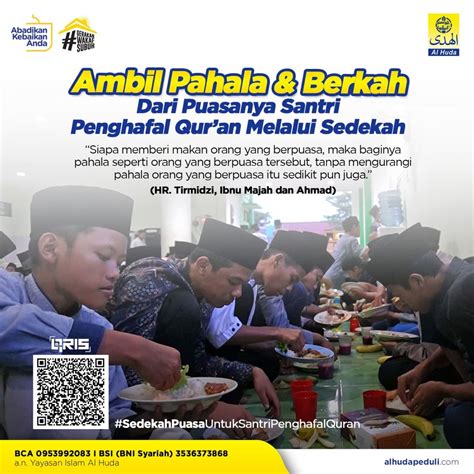 SEDEKAH BUKA PUASA RAMADHAN SANTRI PENGHAFAL AL QUR AN