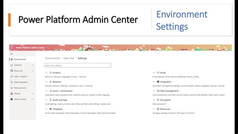 Power Platform Admin Center Settings Youtube