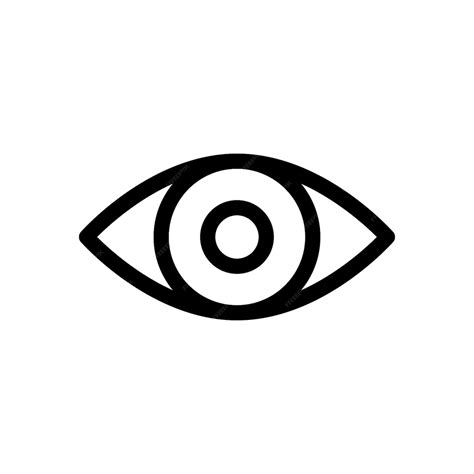 Icône de la ligne des yeux symbole de la vision regarder la conception ...
