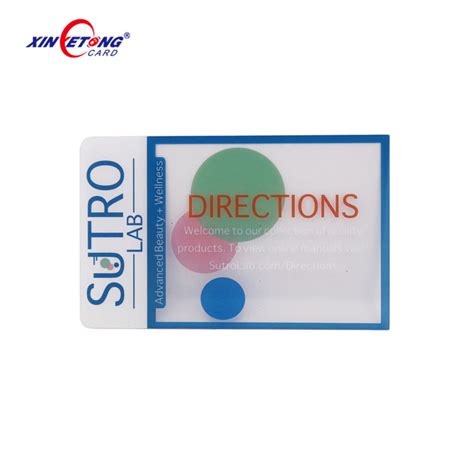 Xyt Nfc Rfid Clear Transparent Rfid Nfc Business Card For Factory