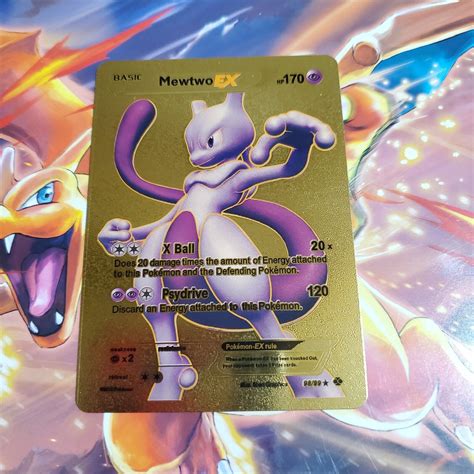 Mavin Pokemon Mewtwo Ex Gold Foil Custom Card